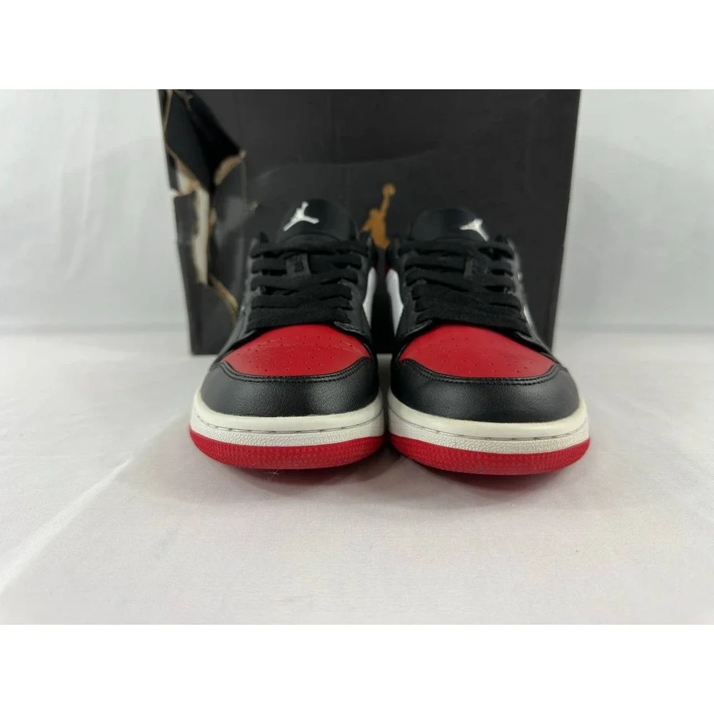 Nike Air Jordan 1 Low 'Bred Toe' 553558-612 Men's Size 7